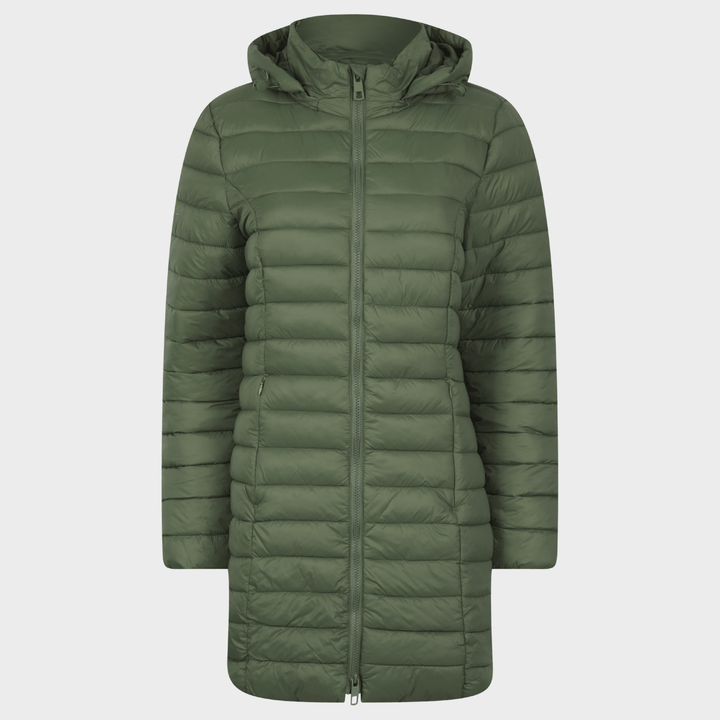 Ladies Olive Quilted Coat from You Know Who's