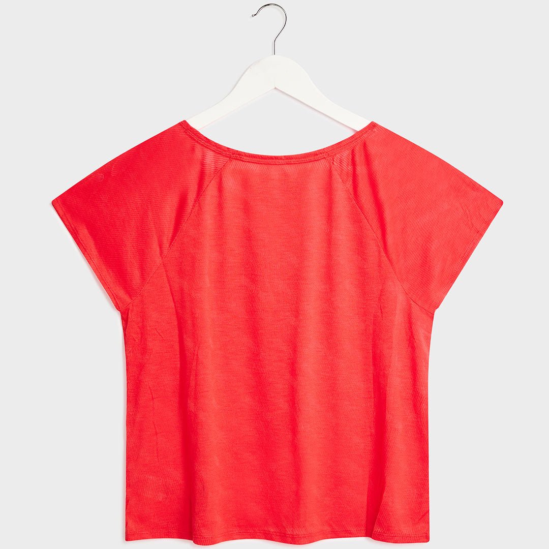 Ladies Orange 2in1 Gym Top from You Know Who's