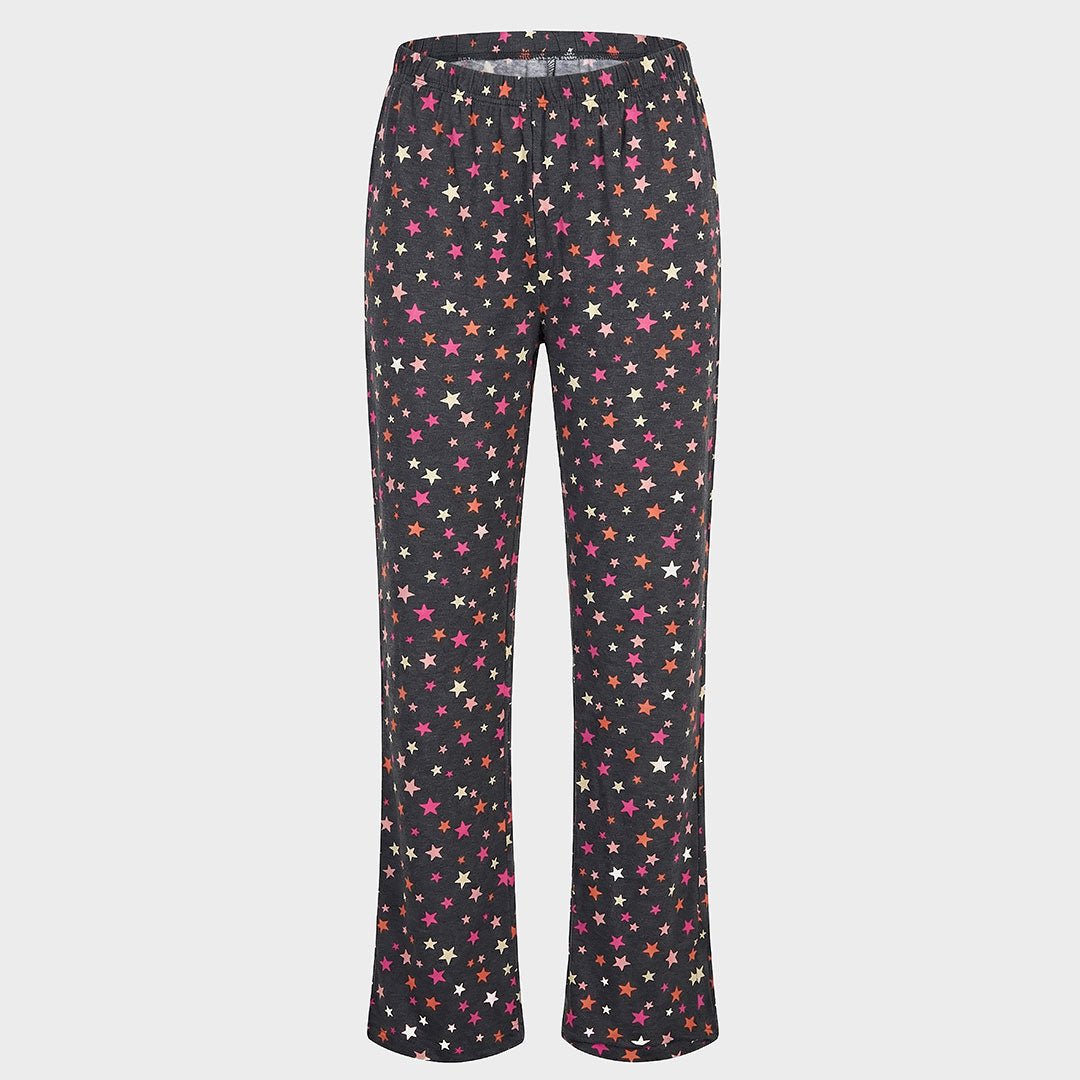 Ladies Orange Multi Star PJ Bottoms from You Know Who's
