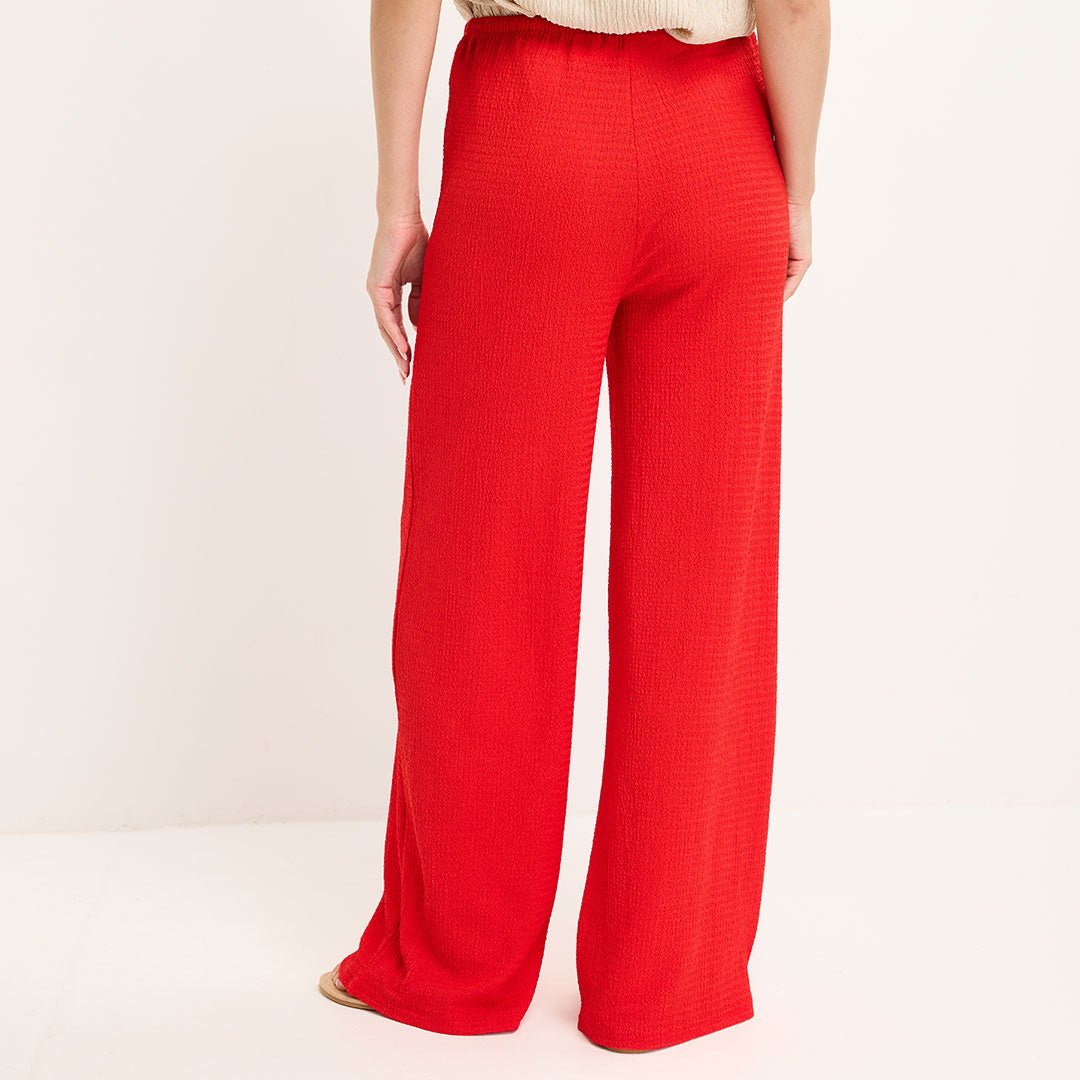Ladies Orange Tie Waist Trouser from You Know Who's