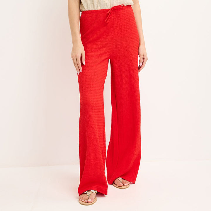 Ladies Orange Tie Waist Trouser from You Know Who's