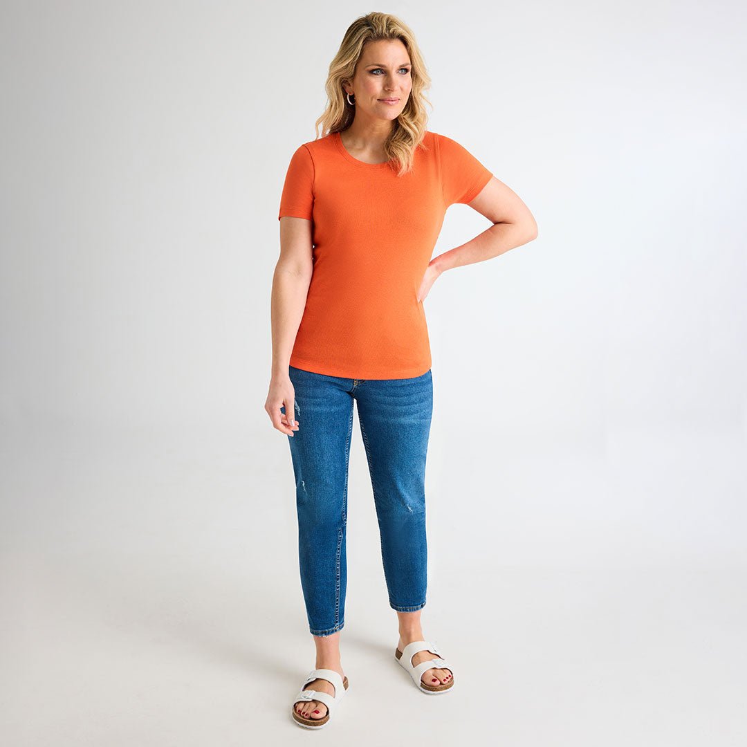 Ladies Orangeade Crew Neck T-Shirt from You Know Who's