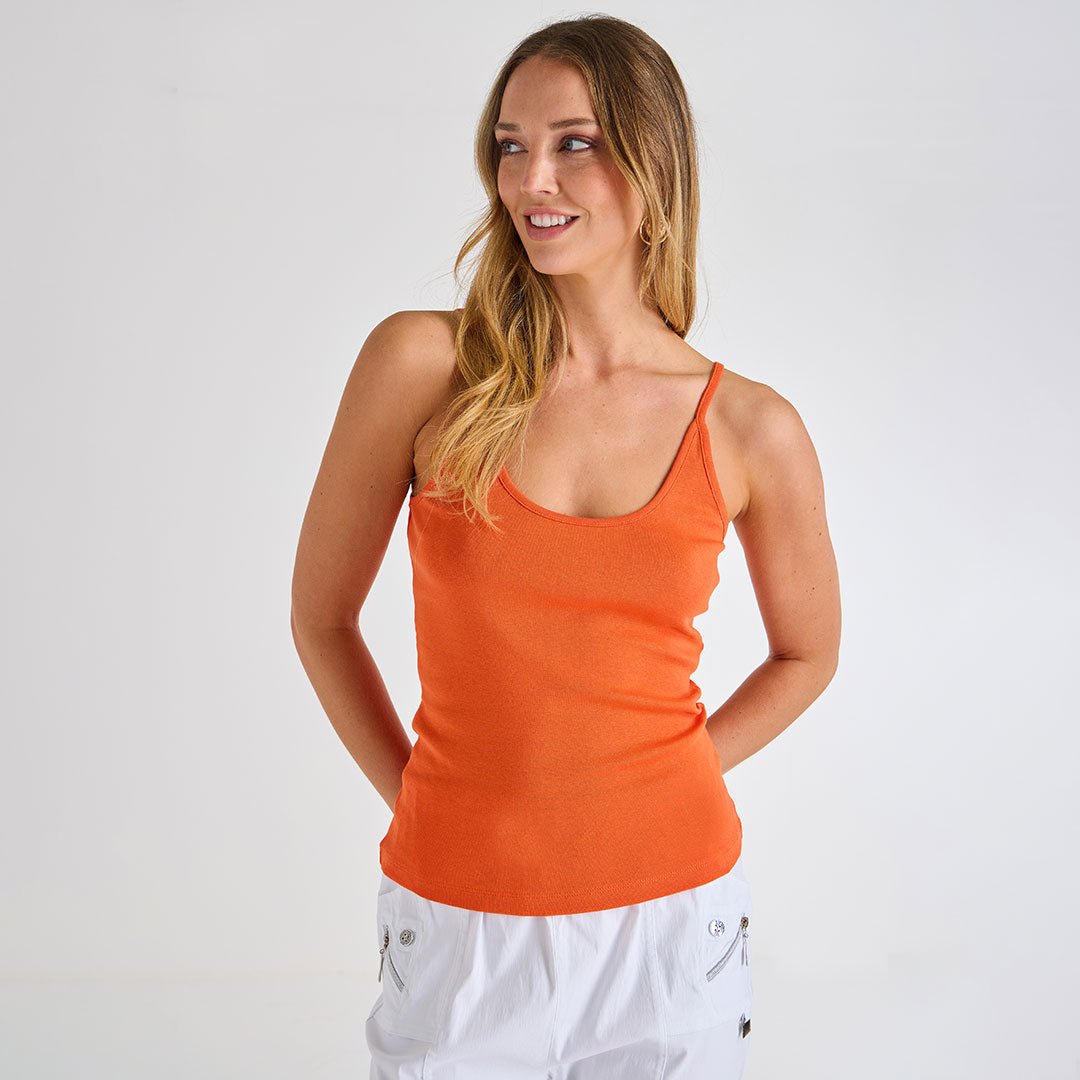 Ladies Orangeade Strappy Vest from You Know Who's