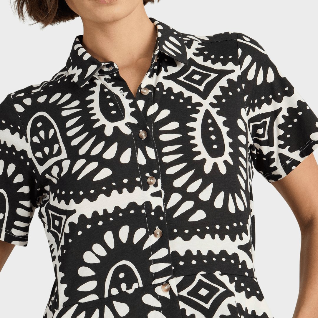Ladies Organic Cotton Blend Shirt Dress from You Know Who's