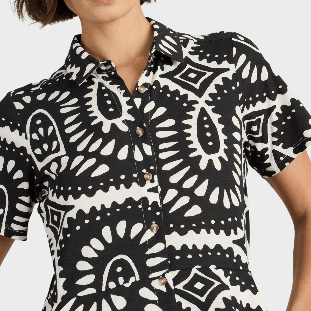 Ladies Organic Cotton Blend Shirt Dress from You Know Who's