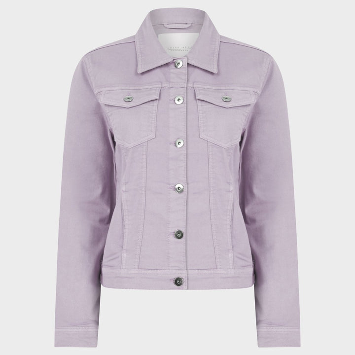 Ladies Pastel Lilac Stretch Denim Jacket from You Know Who's