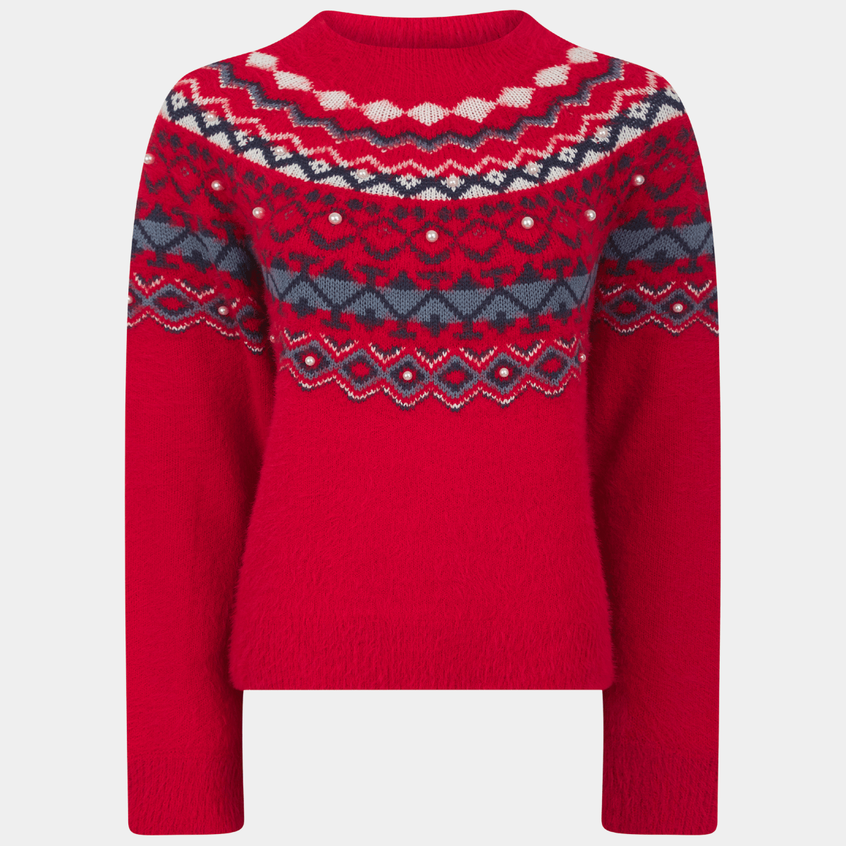 Ladies Pearl Jacquard Jumper from You Know Who's