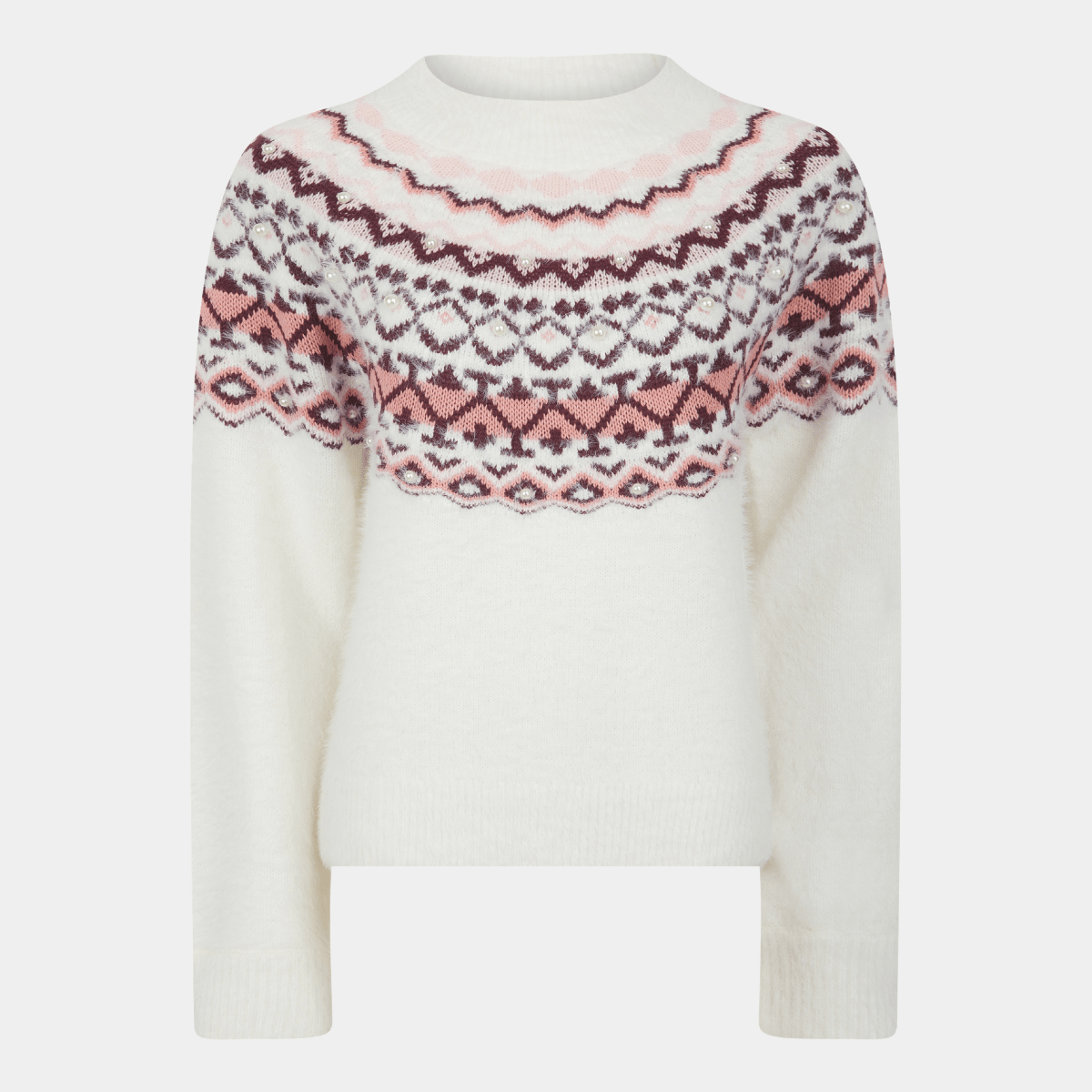 Ladies Pearl Jacquard Jumper from You Know Who's