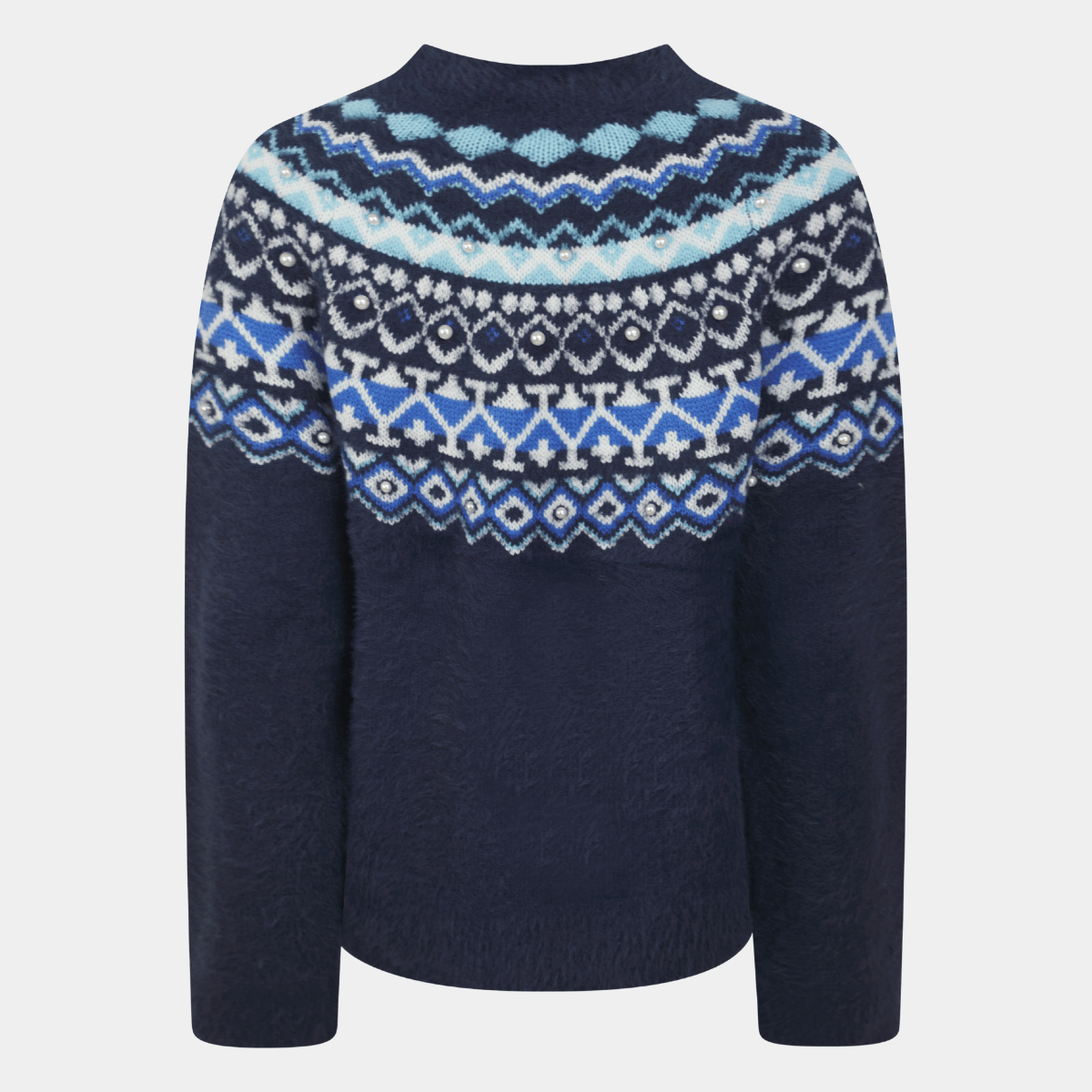 Ladies Pearl Jacquard Jumper from You Know Who's