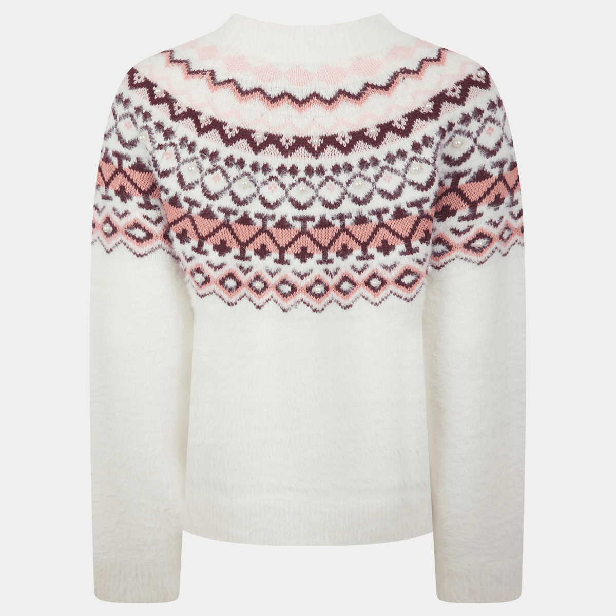 Ladies Pearl Jacquard Jumper from You Know Who's