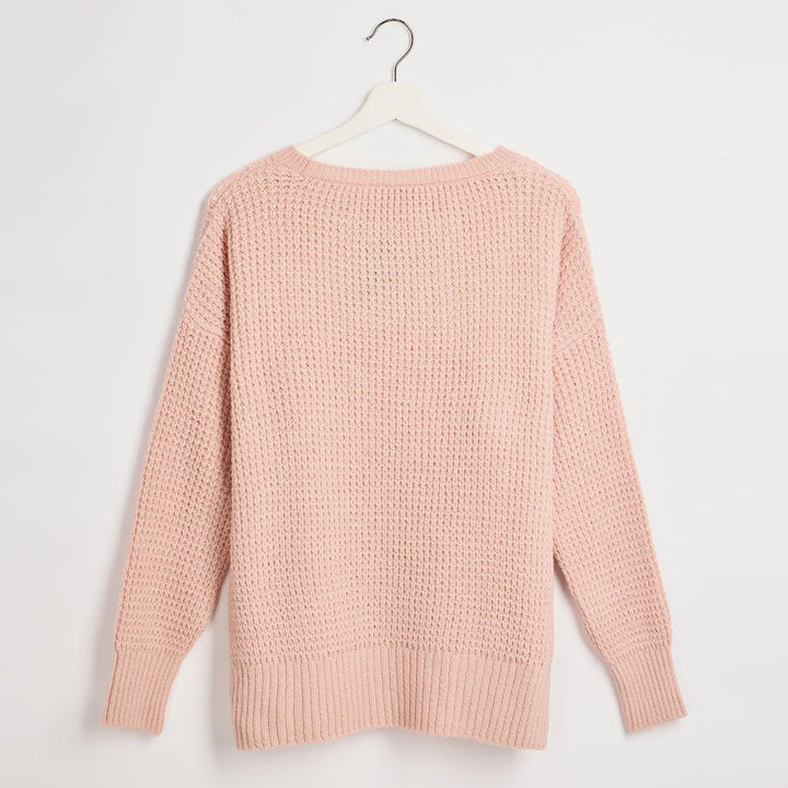 Ladies Pink Cable Knit Jumper from You Know Who's