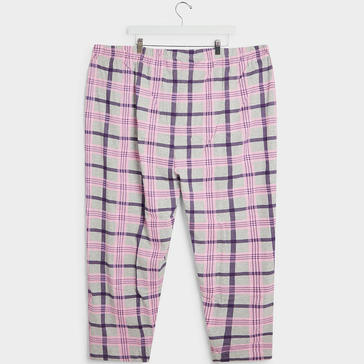 Ladies Pink Check PJ Bottoms from You Know Who's