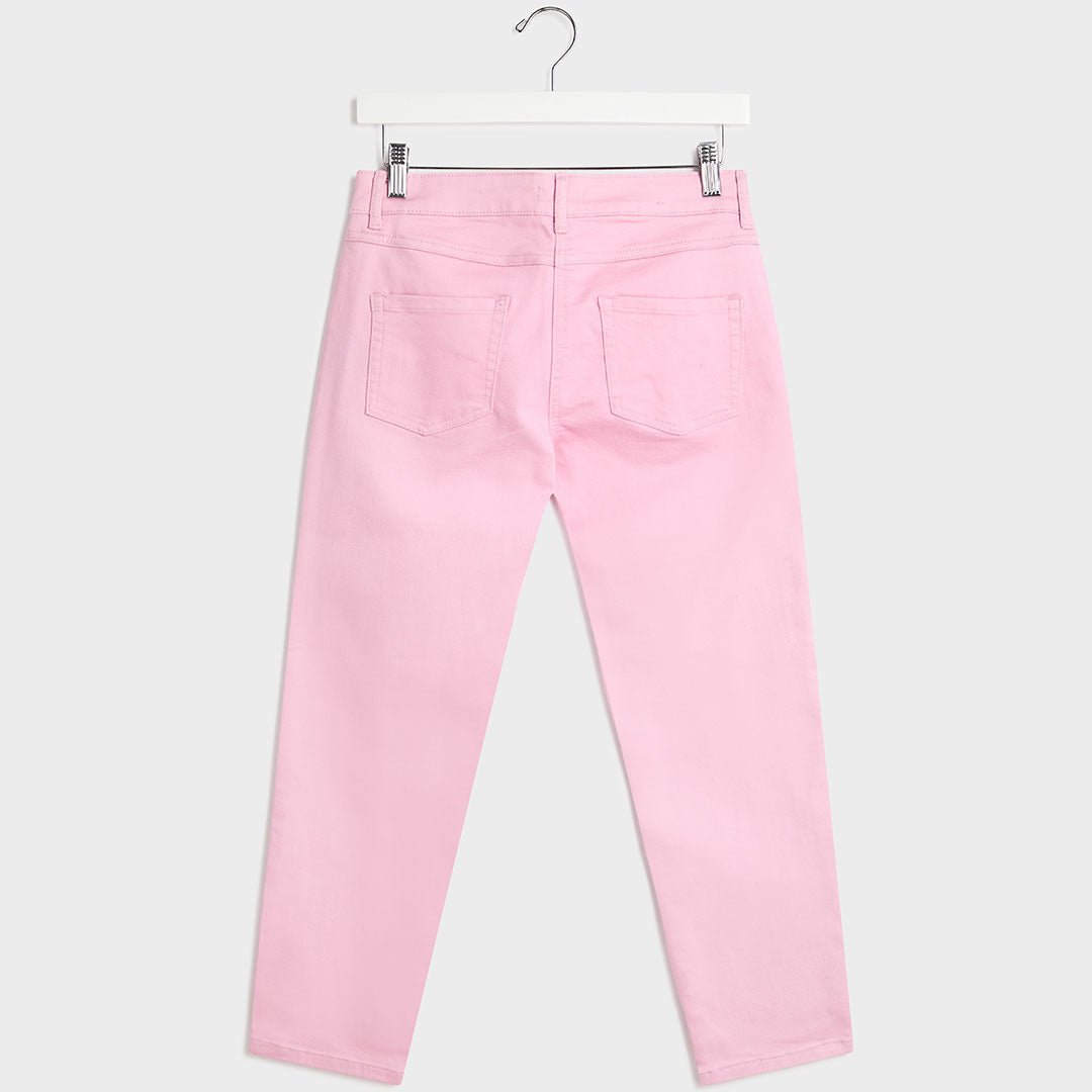 Ladies Pink Crop Petite Jean from You Know Who's