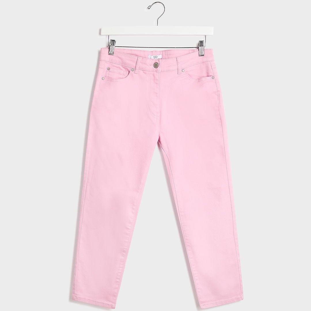 Ladies Pink Crop Petite Jean from You Know Who's