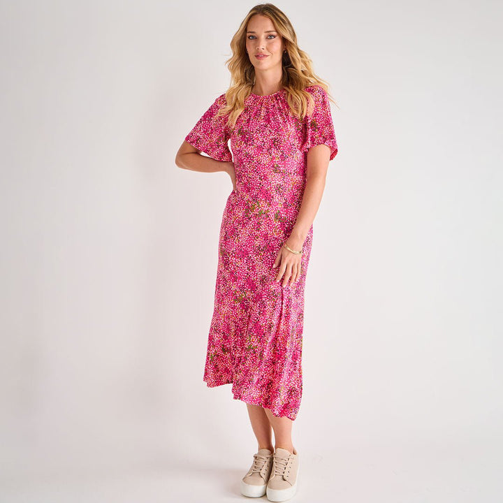 Ladies Pink Ditsy Printed Dress from You Know Who's