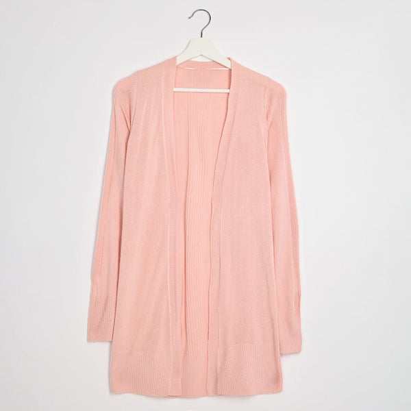 Ladies Pink Edge To Edge Cardigan from You Know Who's