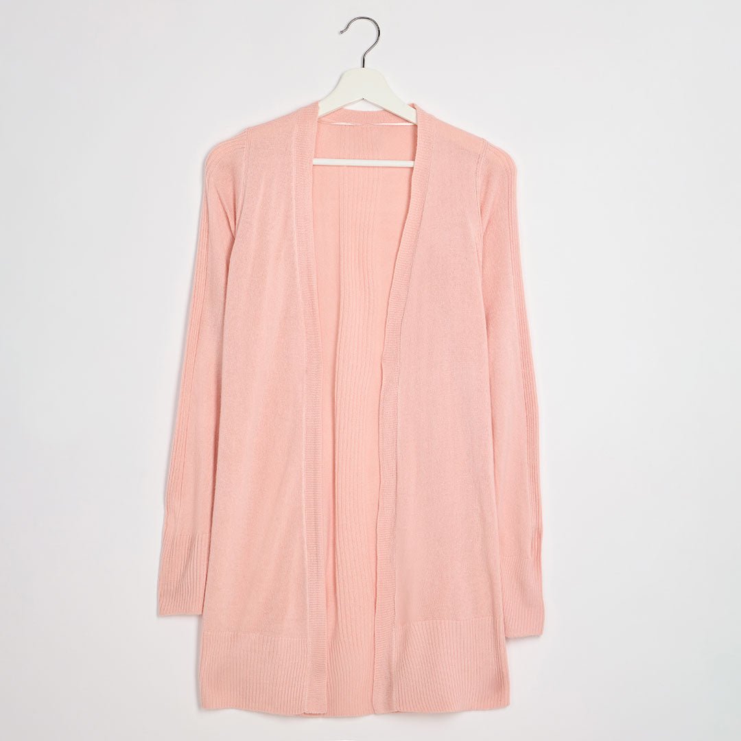 Ladies Pink Edge To Edge Cardigan from You Know Who's