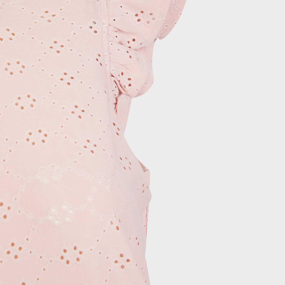Ladies Pink Flower Ruffle Sleeve Top from You Know Who's