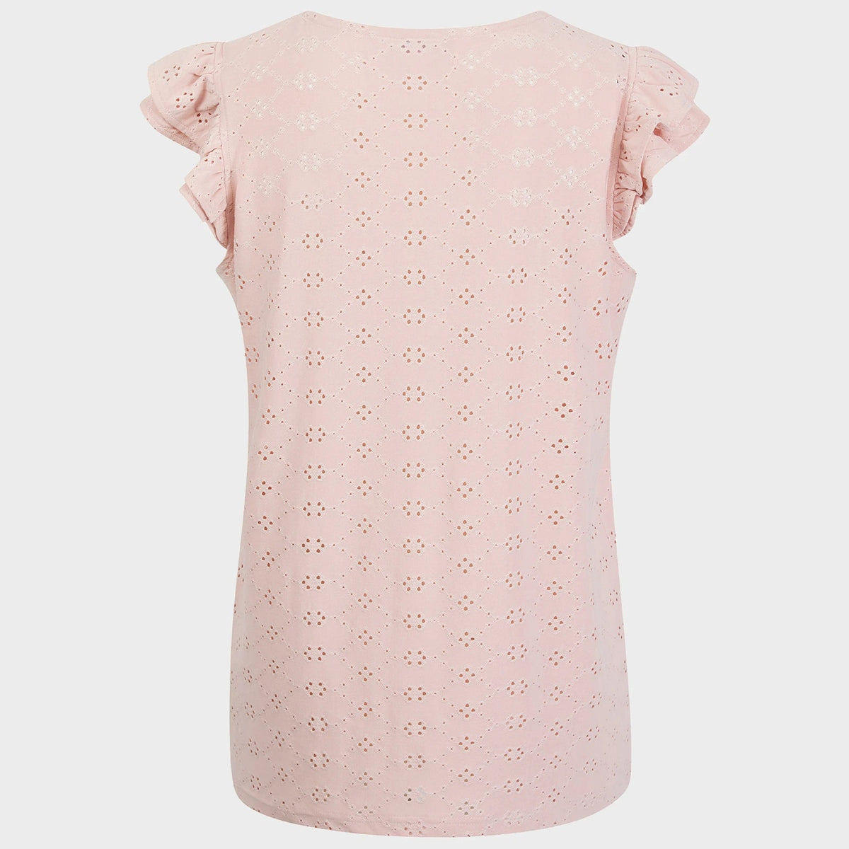 Ladies Pink Flower Ruffle Sleeve Top from You Know Who's