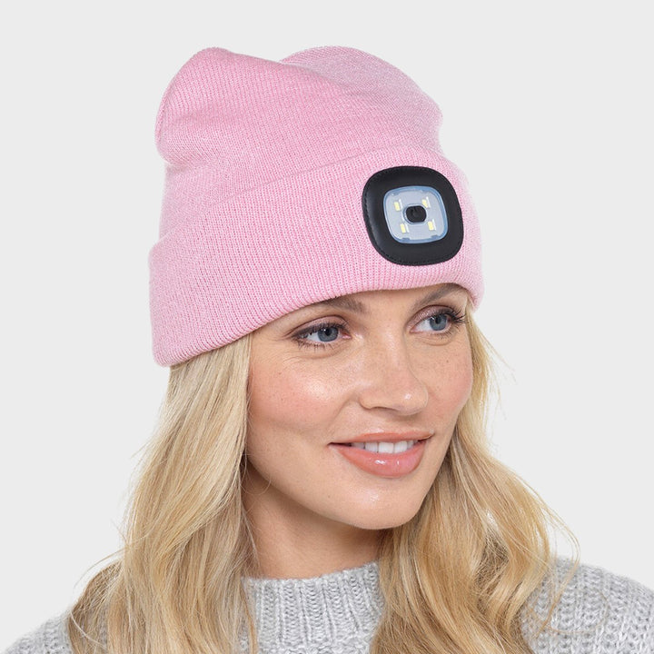 Ladies Pink LED Beanie from You Know Who's