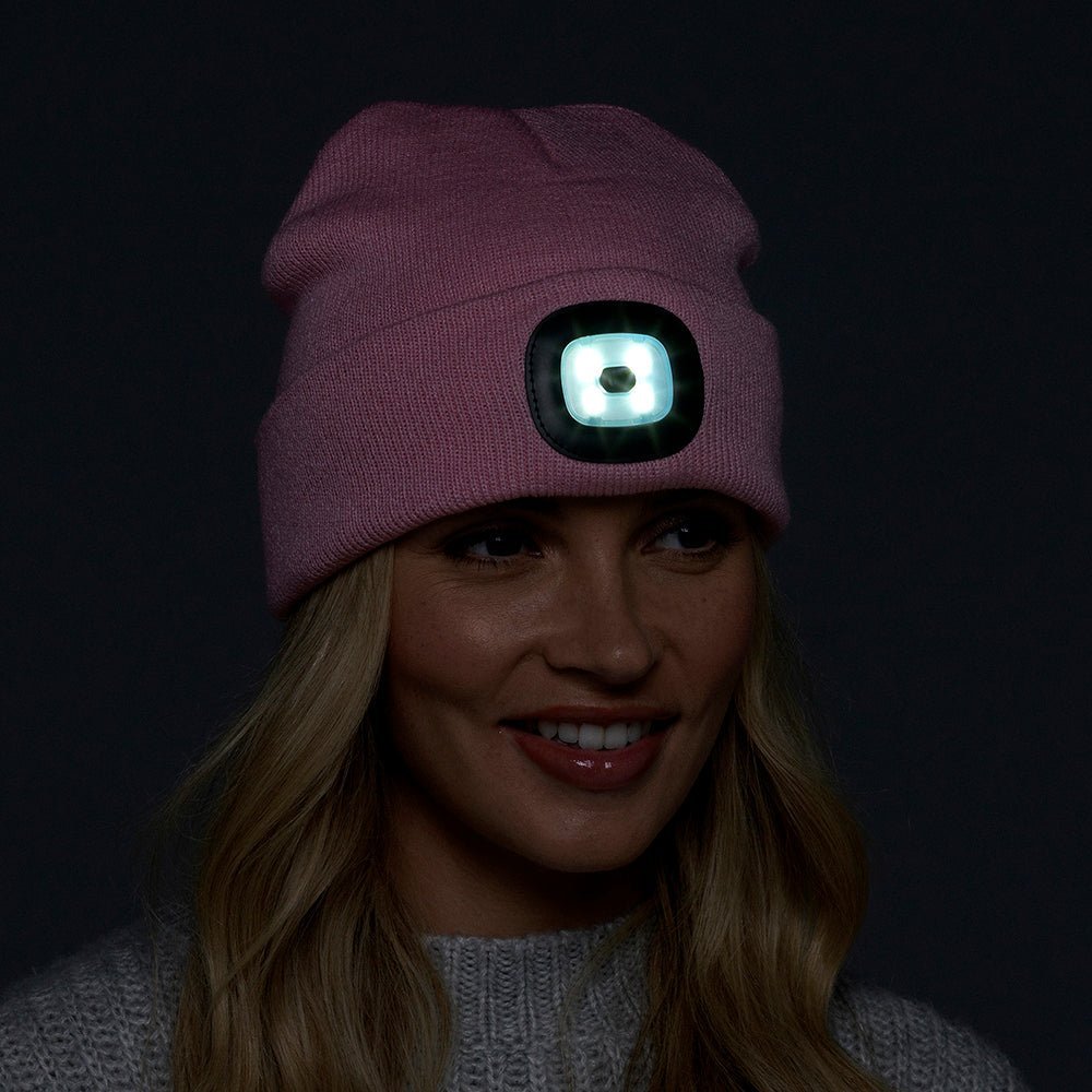 Ladies Pink LED Beanie from You Know Who's