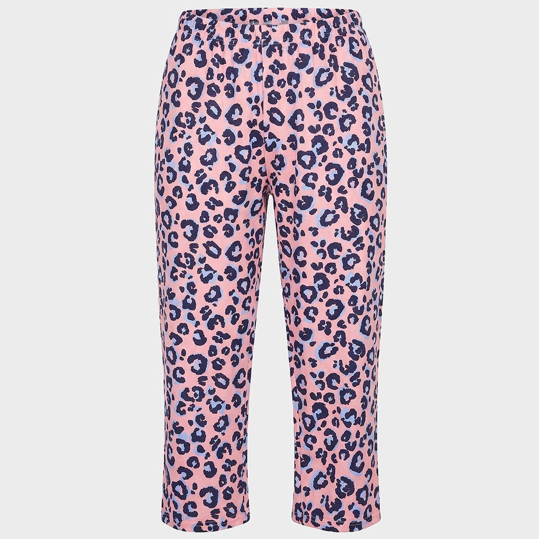 Ladies Pink Leopard PJ Bottoms from You Know Who's