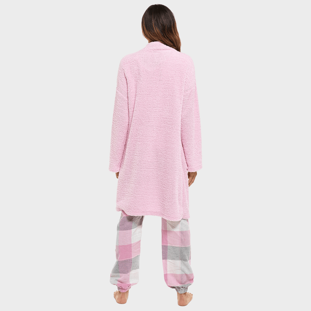 Ladies Pink Loungewear Cardigan from You Know Who's