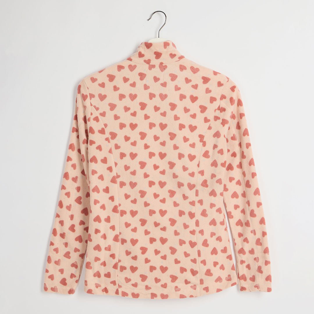 Ladies Pink Printed Fleece from You Know Who's