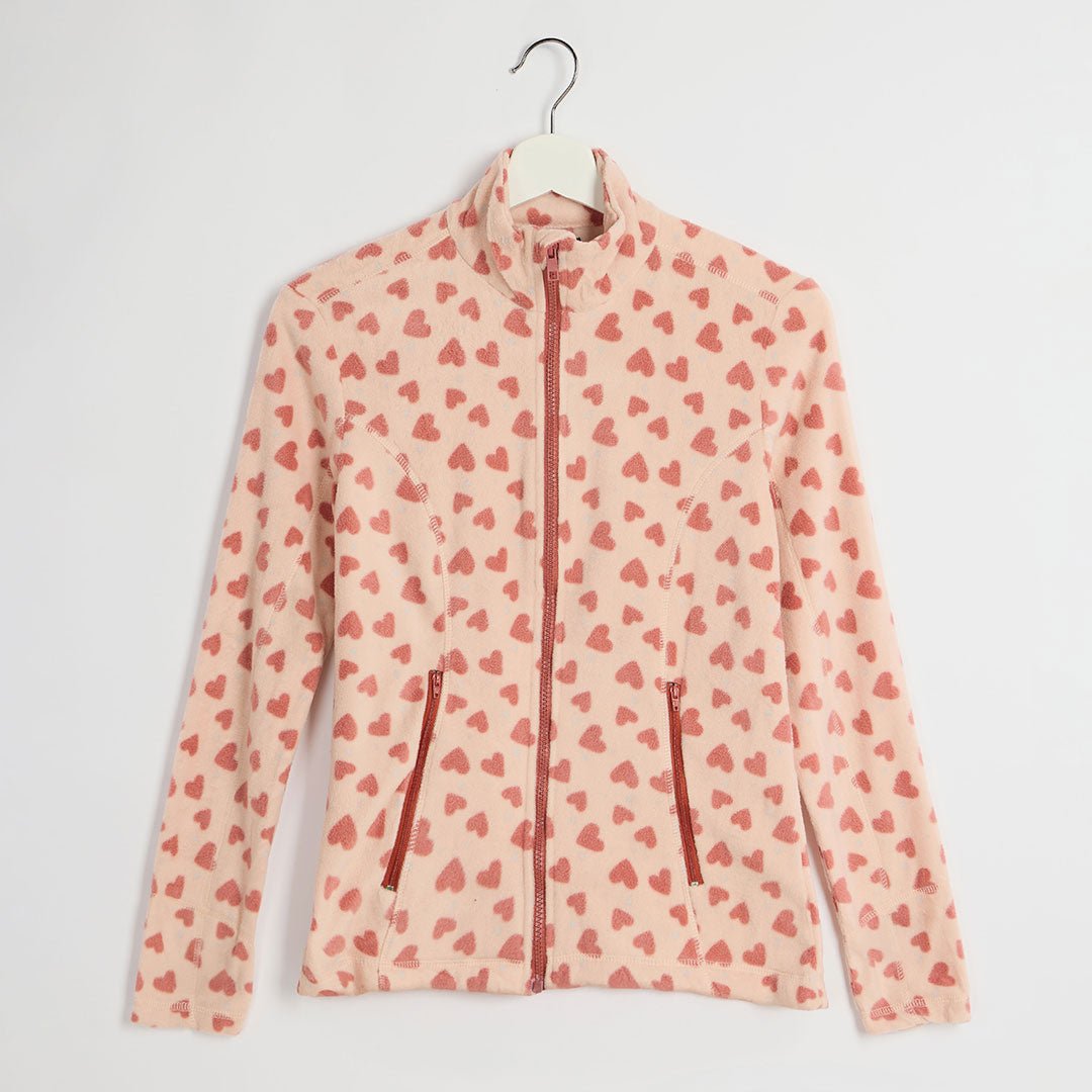 Ladies Pink Printed Fleece from You Know Who's