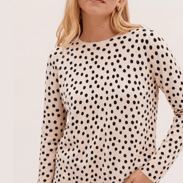Ladies Pink Super Soft Spot Jumper from You Know Who's