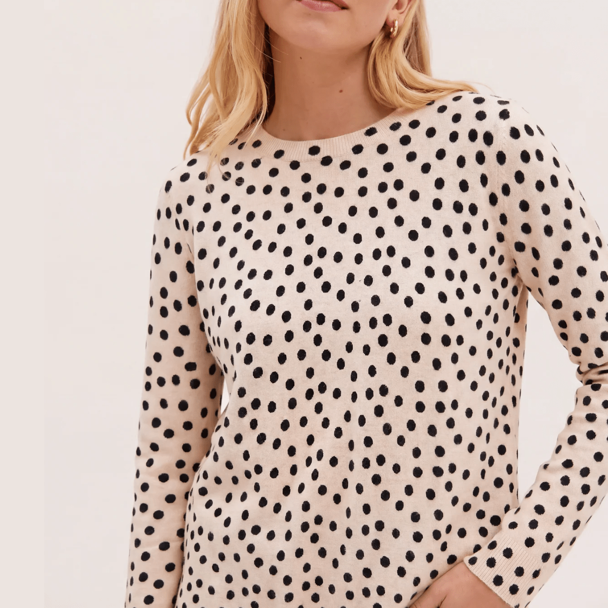 Ladies Pink Super Soft Spot Jumper from You Know Who's