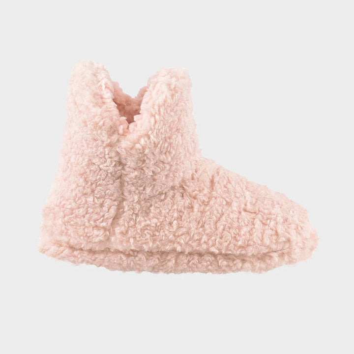 Ladies Pink Teddy Fleece Bootee from You Know Who's