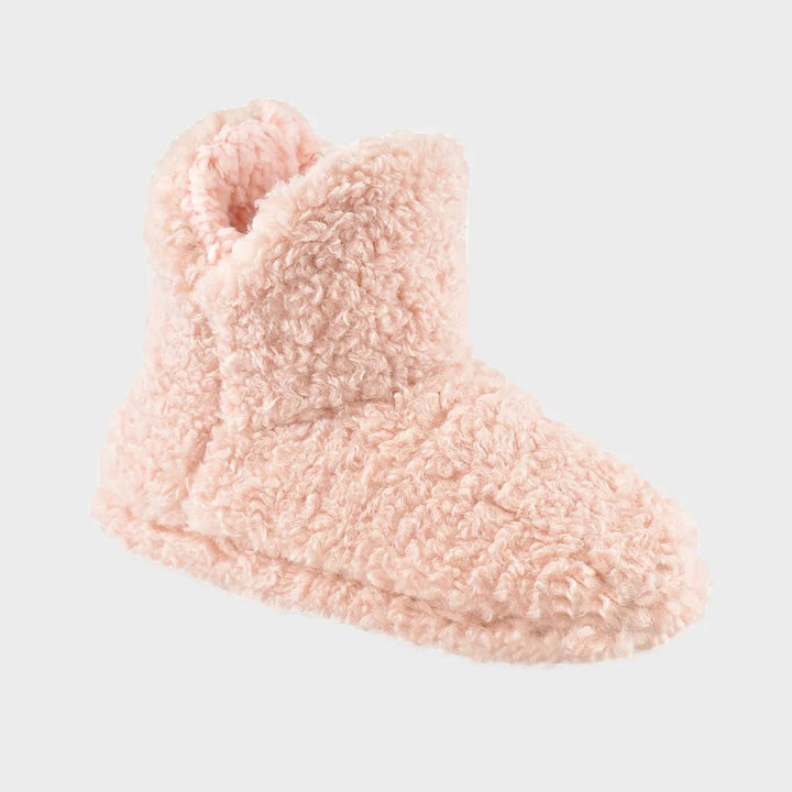 Ladies Pink Teddy Fleece Bootee from You Know Who's