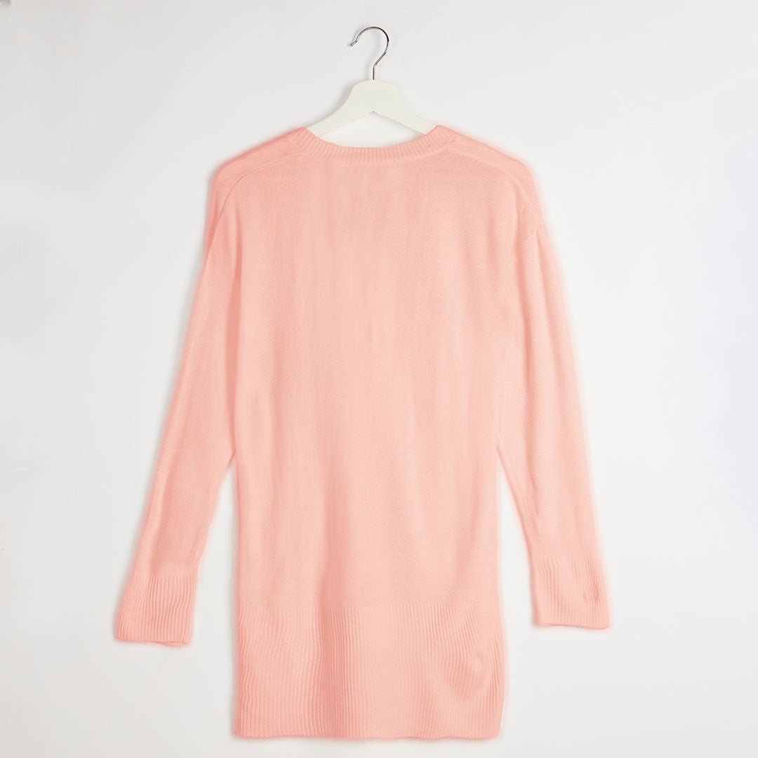 Ladies Pink V Neck Jumper from You Know Who's