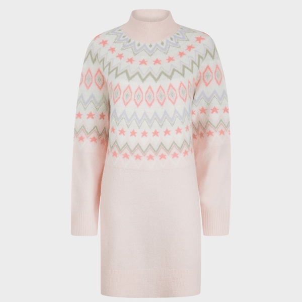 Ladies Pink Yoke Detail Jumper Dress from You Know Who's