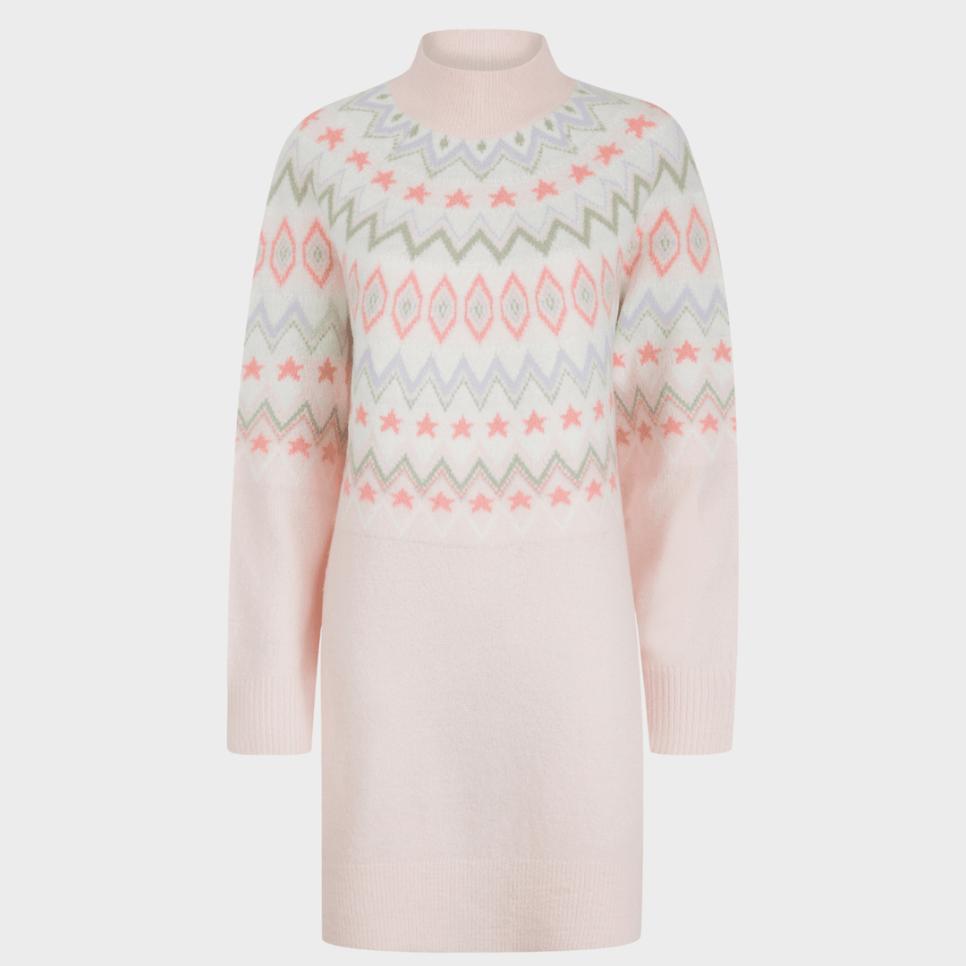 Ladies Pink Yoke Detail Jumper Dress from You Know Who's