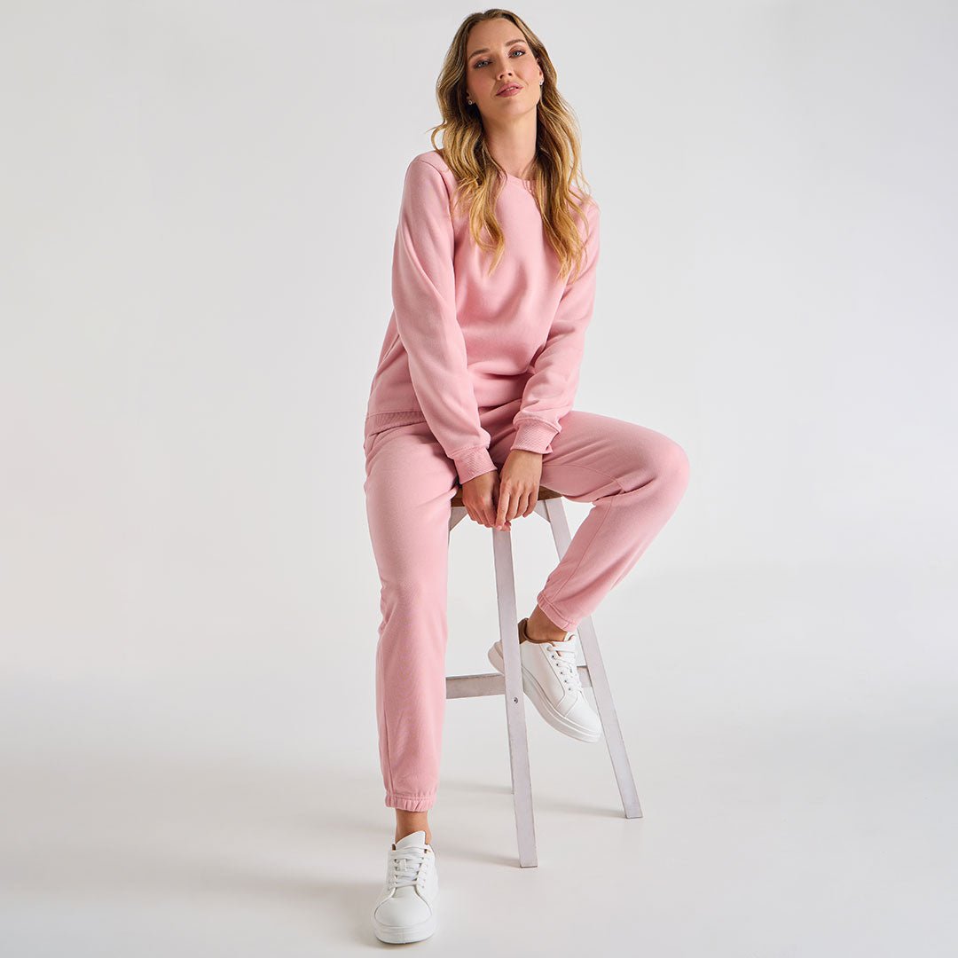 Ladies Pink Zip Pocket Jogger from You Know Who's