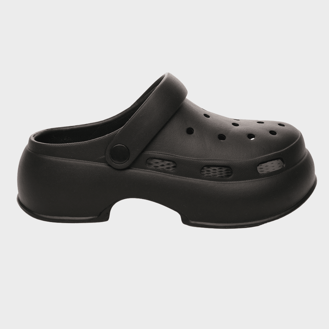 Ladies Platform Black Croc style from You Know Who's