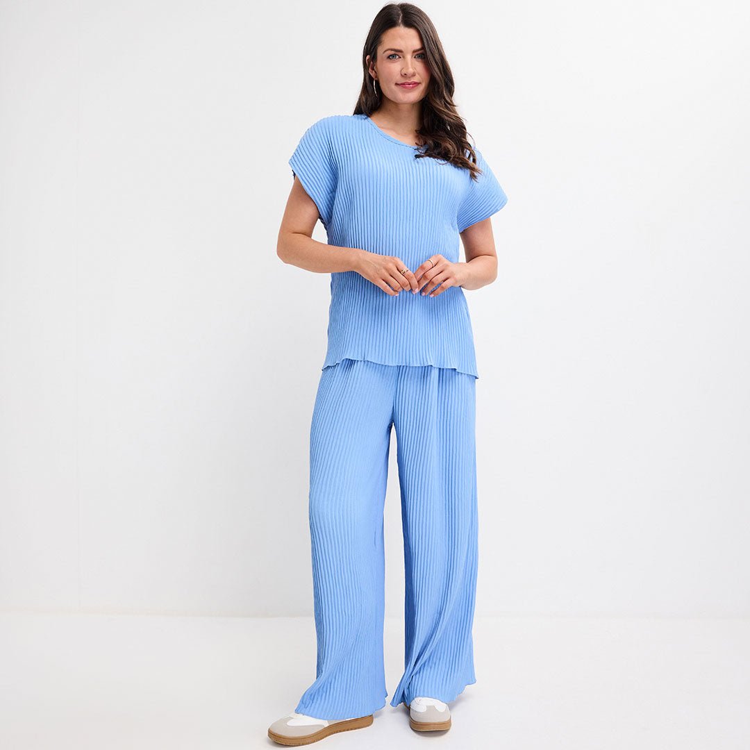 Ladies Plisse Ribbed Top from You Know Who's