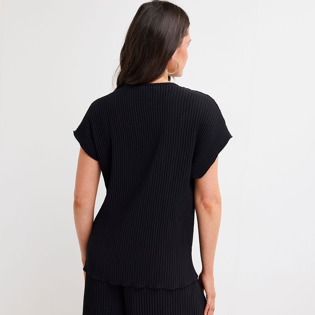 Ladies Plisse Ribbed Top from You Know Who's