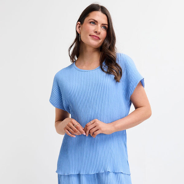 Ladies Plisse Ribbed Top from You Know Who's