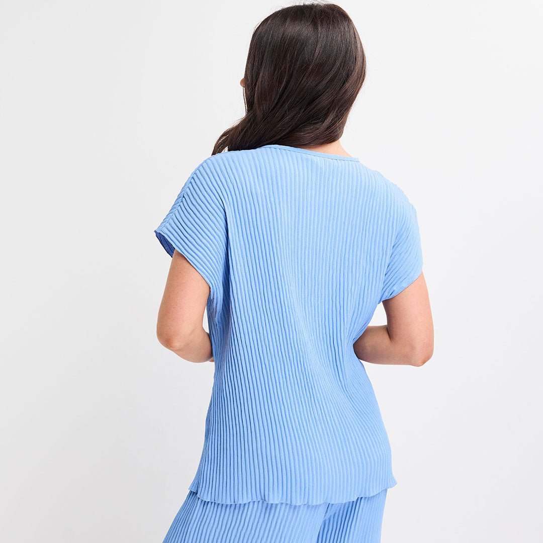 Ladies Plisse Ribbed Top from You Know Who's
