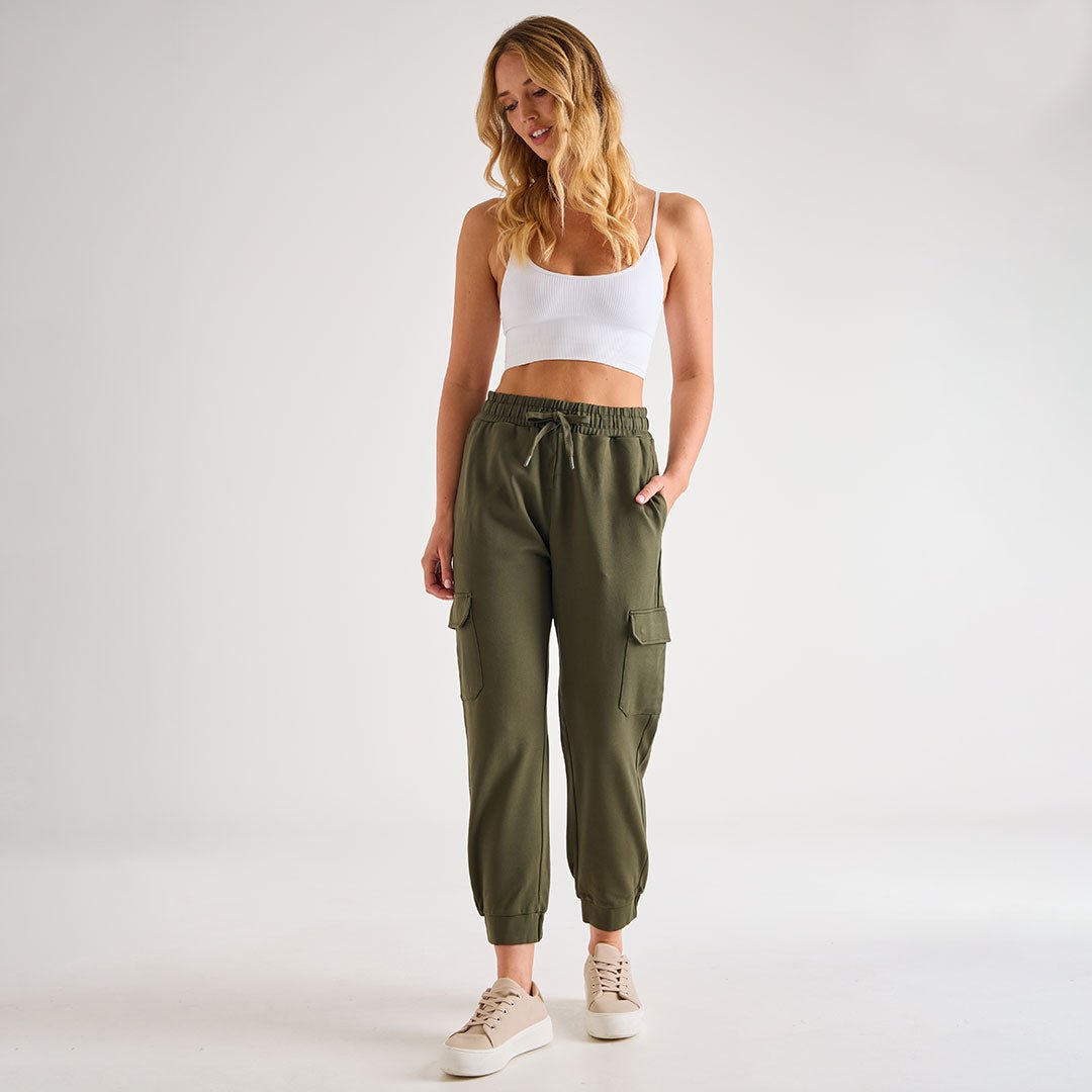 Ladies Ponte Cargo Jogger from You Know Who's