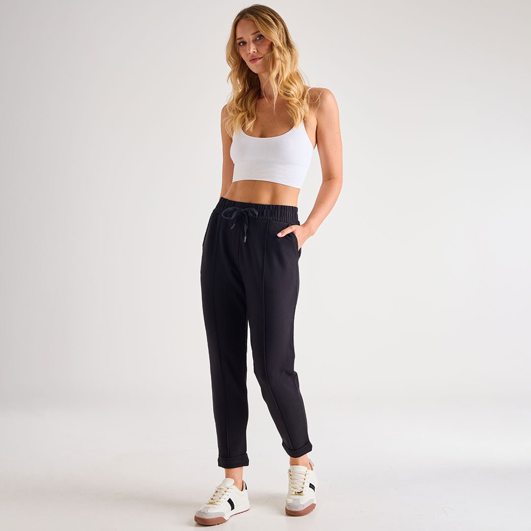 Ladies Ponte Jogger Black from You Know Who's