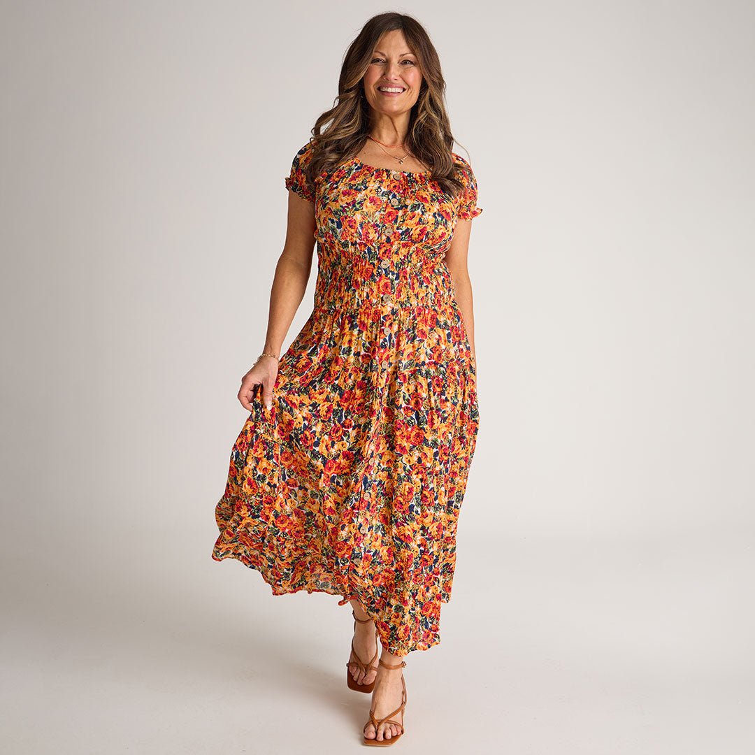 Ladies Printed Button Dress from You Know Who's