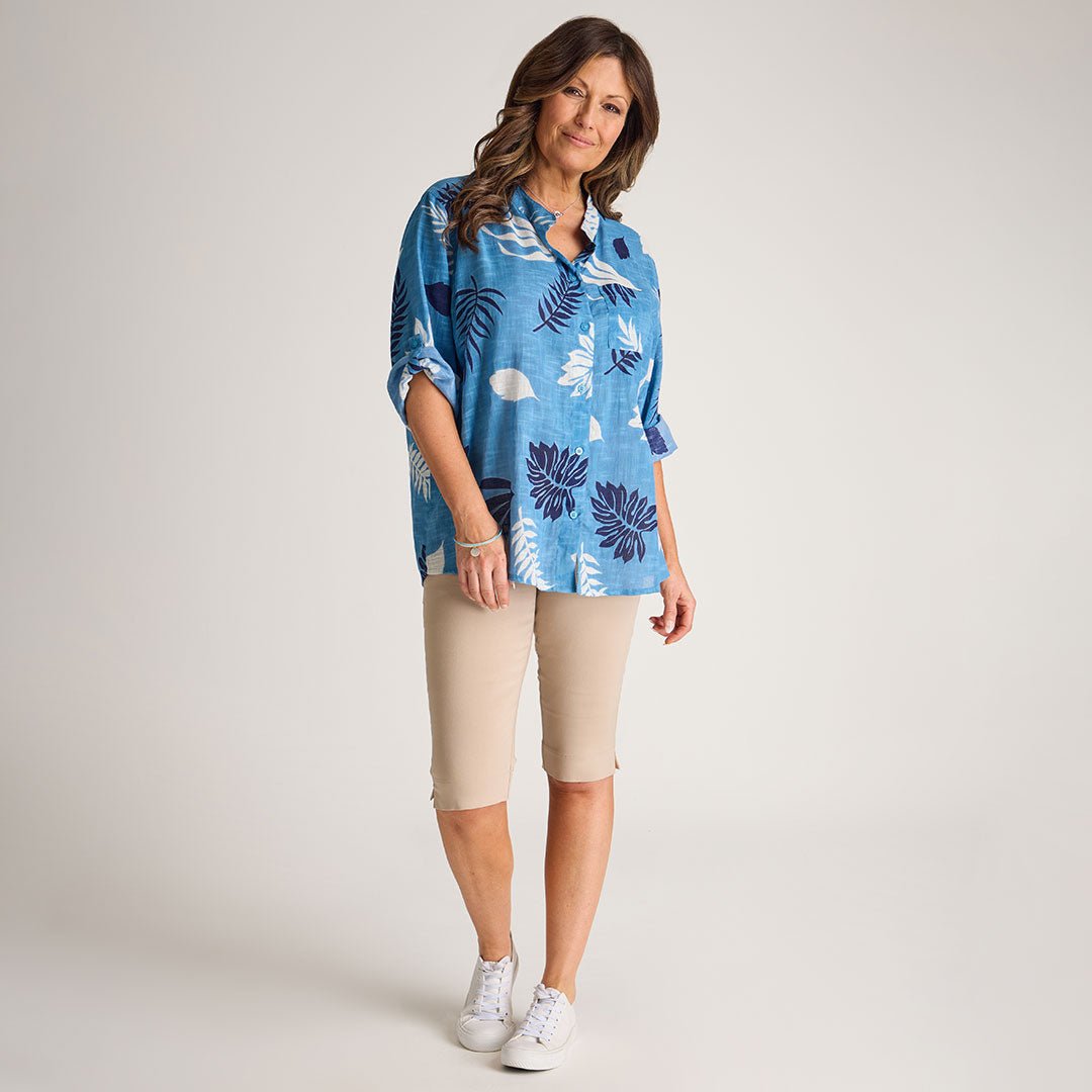 Ladies Printed Crinkle Blouse from You Know Who's