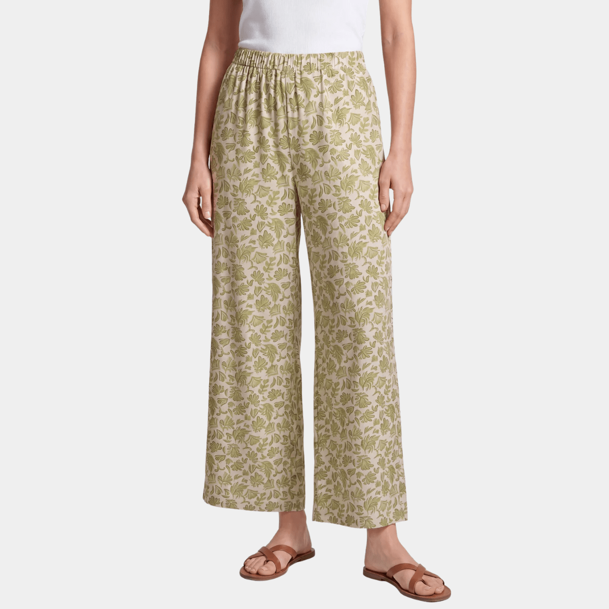 Ladies Printed Crop Trouser from You Know Who's