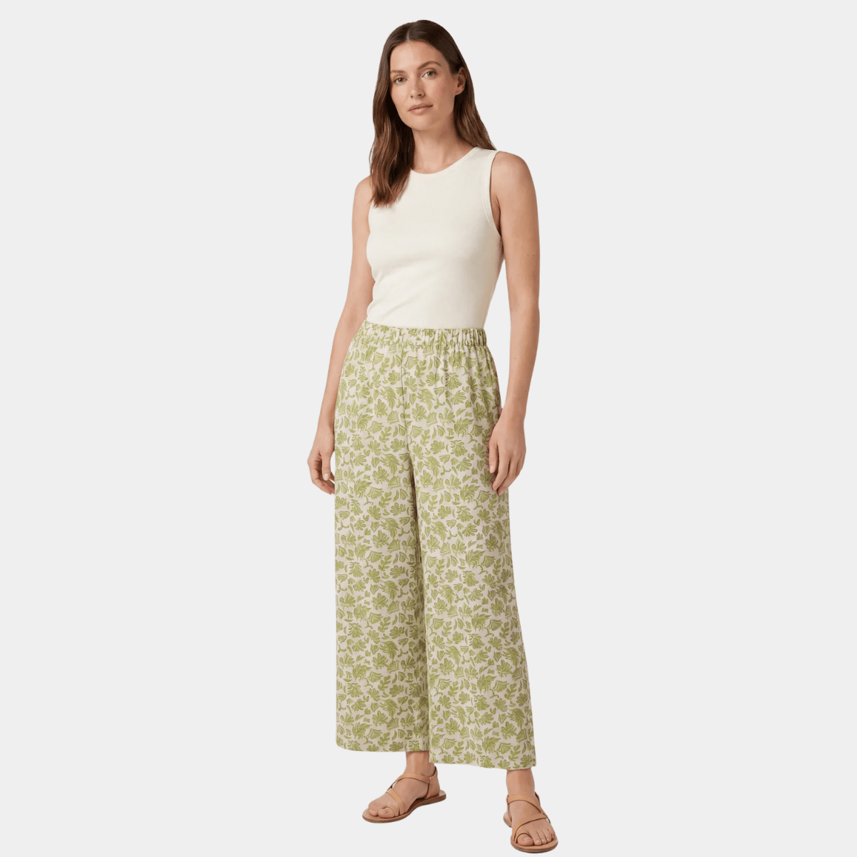 Ladies Printed Crop Trouser from You Know Who's