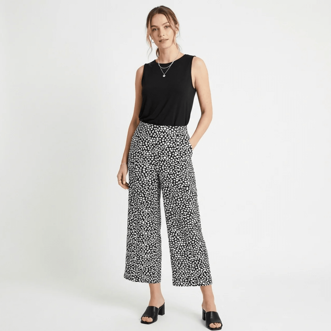 Ladies Printed Crop Trousers from You Know Who's