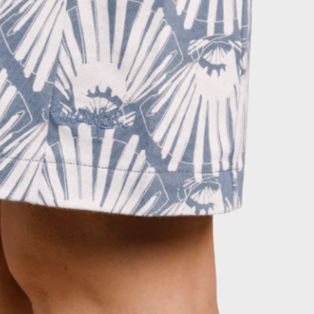 Ladies Printed Dress Shell Blue from You Know Who's